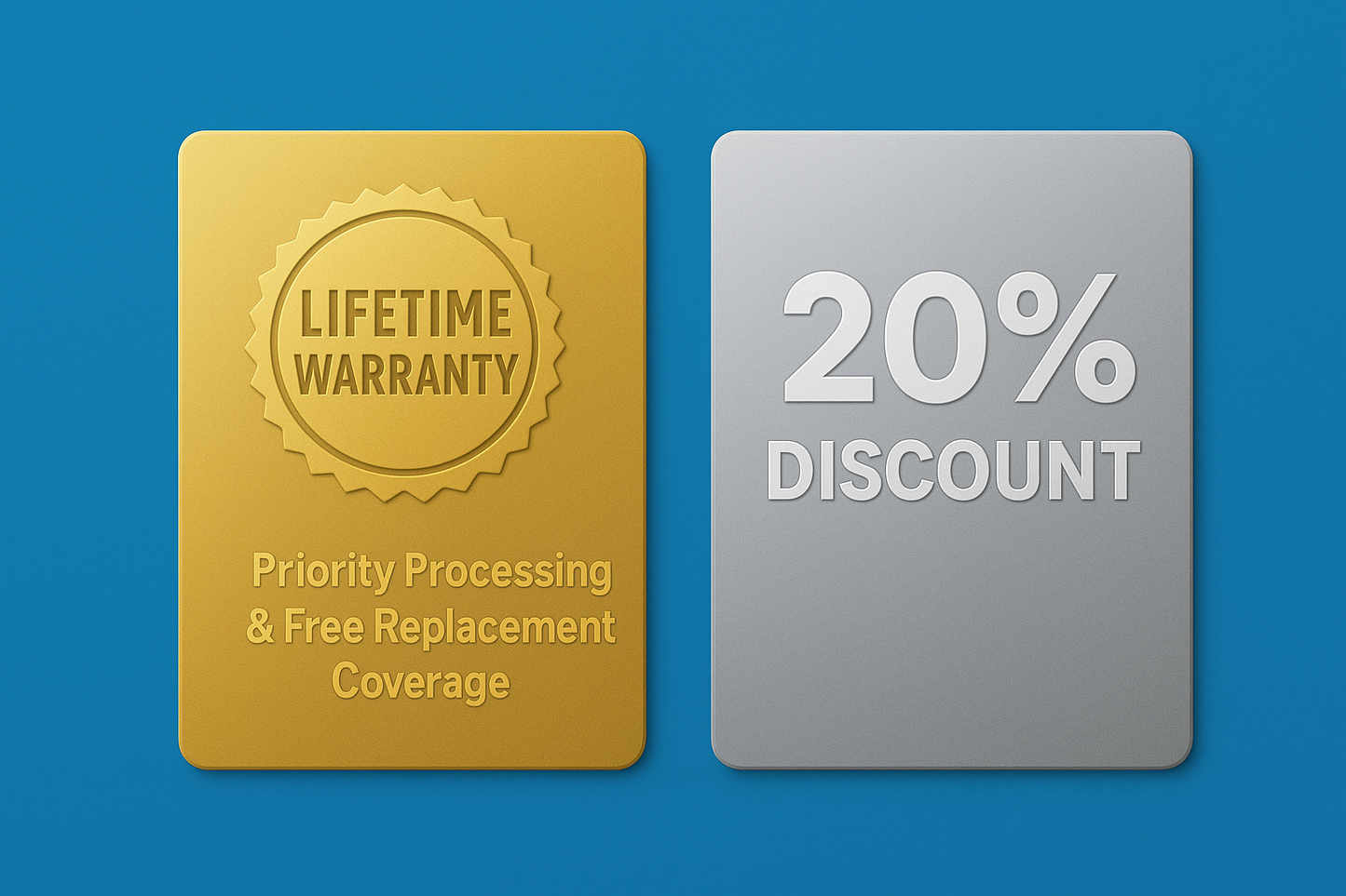 LIFETIME WARRANTY + 20% DISCOUNT