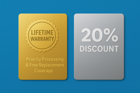 LIFETIME WARRANTY + 20% DISCOUNT